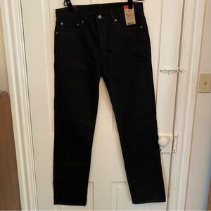 ✨levis black 505 regular straight leg jeans✨